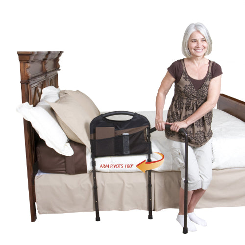 Stander Mobility Bed Rail with Organizer Pocket, 2 Pack