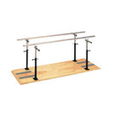 Generic platform mounted parallel bars with stainless steel handrails for patient gait training, Moovkart