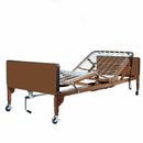 Drive Medical Ultra Light Full Electric Bed with Half Length Side Rails in homecare setting, Moovkart