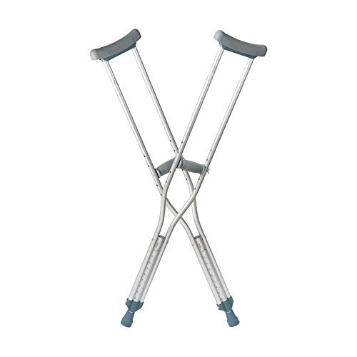 ProBasics Aluminum Underarm Crutches Adult, 5 Feet 2 -5 Feet 10 Inches, Pair