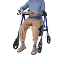 Blue Jay Adjustable and Foldable Heavy Duty Rollator, Dual Break