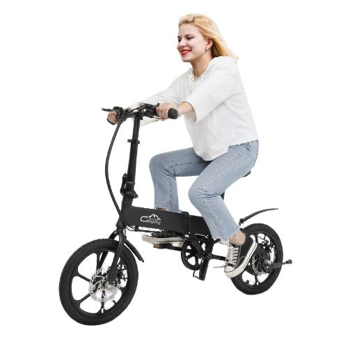 Standard 36V 5A.h Black Foldable Mobility Electric Bike with 25 Speed