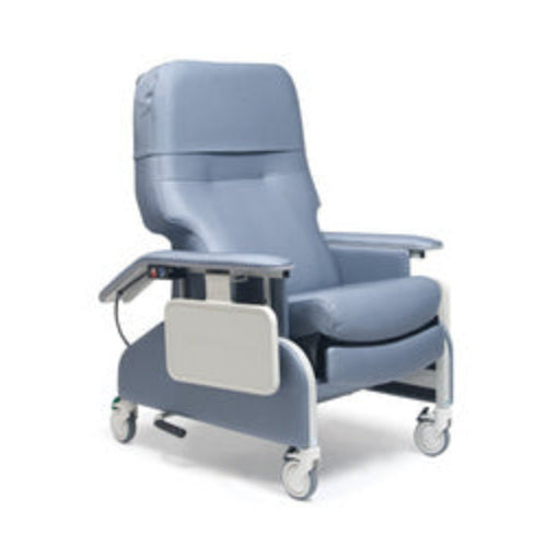 Graham-Field Lumex Deluxe Clinical Care Recliner in Blue Ridge, ergonomic design, Trendelenburg position, comfort, mobility, furniture, Moovkart
