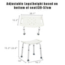 Aluminum Alloy Lift Bath Chair with 6 Files, white