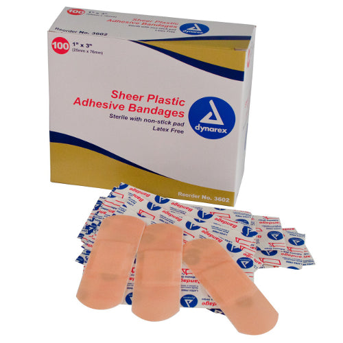 Adhesive Bandages Sterile Spots 7/8 inch and 100 Per box