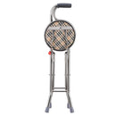 Walking Cane with Seat Aluminum Floding Chair Height Adjustable Heavy Stick stool