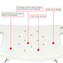 Aluminum Alloy Lift Bath Chair with 6 Files, white
