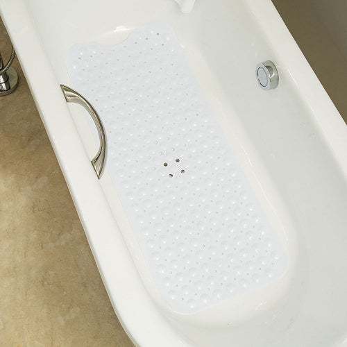 Drive Medical Bathroom Bathtub Non-slip Bath Mat 99X39cm, Milky White
