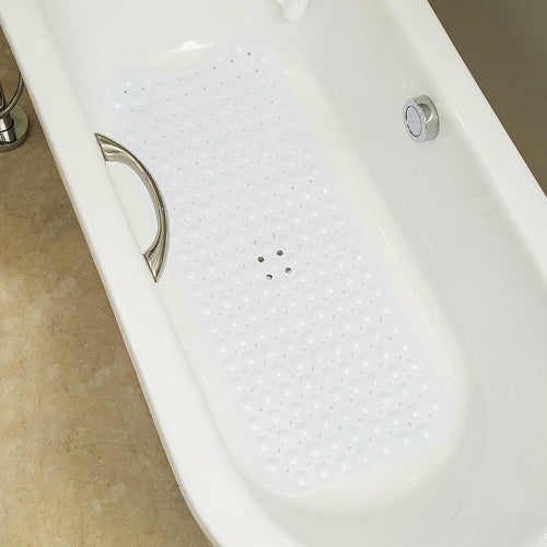 Bathroom Bathtub Non-slip Bath Mat 99X39cm, Milky White