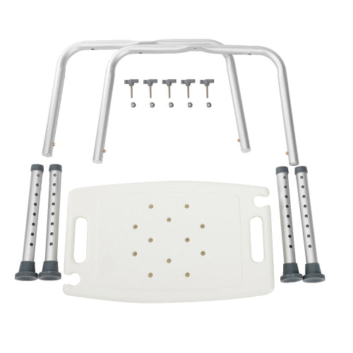 Aluminum Alloy Lift Bath Chair with 6 Files, white