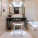 Aluminum Alloy Lift Bath Chair with 6 Files, white