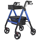 Blue Jay Adjustable and Foldable Heavy Duty Rollator, Dual Break