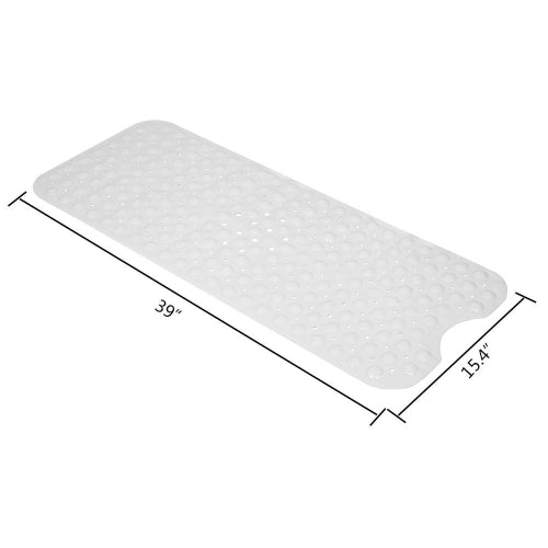 Bathroom Bathtub Non-slip Bath Mat 99X39cm, Milky White