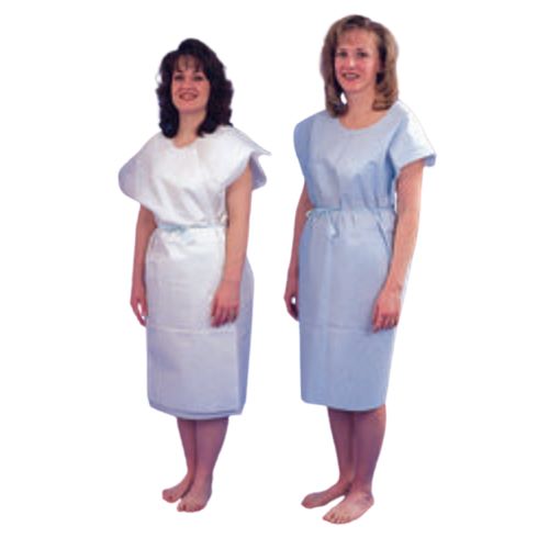 Paper Patient Exam Gowns Blue with 50 unite