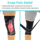 Vive Health Compression Knee Sleeve with Adjustable Straps for Superior Support