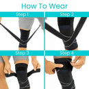 Vive Health Compression Knee Sleeve with Adjustable Straps for Superior Support