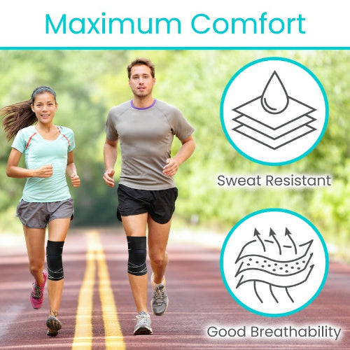 Vive Health Compression Knee Sleeve with Adjustable Straps for Superior Support