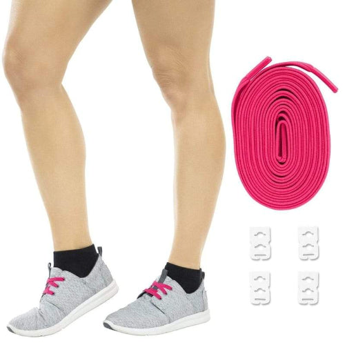Vive Health Elastic Shoe Laces, Pink