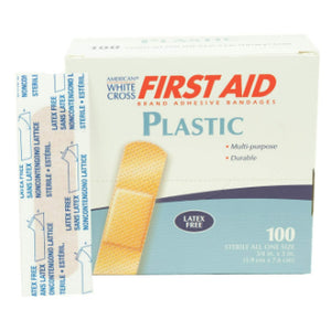 American White Cross Adhesive Bandages Hulk and Thor Adhesive Bandages, 3/4 x 3 Inches, Box of 100