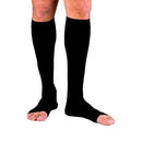 Jobst For Men 30-40 mmHg open-toe knee-high sock in Black for circulation support, Moovkart