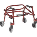 Drive Medical Nimbo Posterior Walker Castle Red, pediatric mobility aid for children, Moovkart