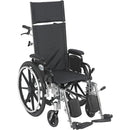 Drive Medical Viper Plus Reclining Wheelchair with flip desk arms for comfort and mobility, Moovkart