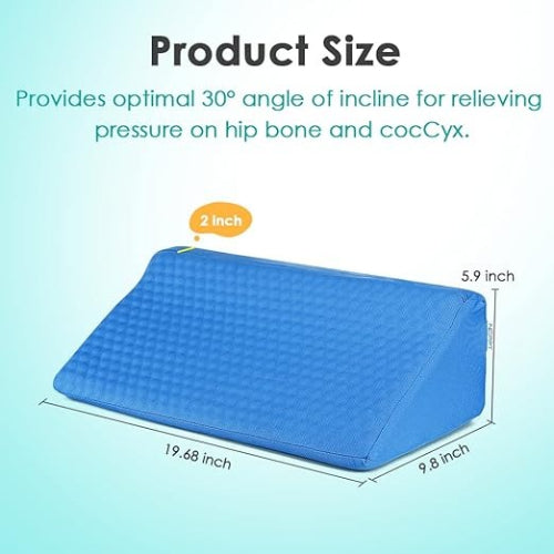 NEPPT Body Aligner with Blue Cover Pillow 6  X 24  X 9 Inches