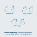 Darco Toe Alignment Splint with metatarsal band and T-strap for post-op toe correction, Moovkart