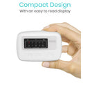 Vive Health Wireless Alarm Pager Replacement includes clip, lanyard, and supports 10 paired devices, Moovkart