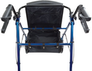 ProBasics Aluminum 4-Wheel Rollator Walker with Loop Brake, Blue, 6 Inches