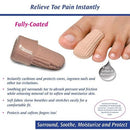 PediFix Visco-GEL Toe Protectors, Small, Protects and Soothes Corns, Blisters and Pressure Relief