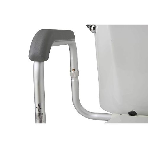Homecare Toilet Safety Guard Rail with Adjustable Height, 2 Pack