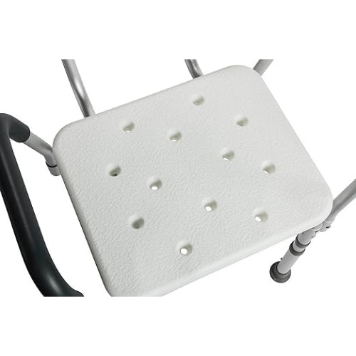 Drive Medical Adjustable Bath Bench with Back and Removable Padded Arms