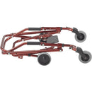 Drive Medical Nimbo Posterior Walker with Height Adjustable Frame, X-Small, Castle Red