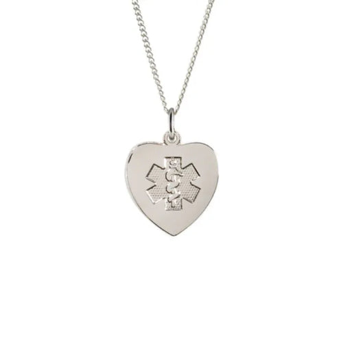 Medical Identification Jewelry-Necklace- Heart
