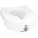Carex EZ Lock Raised Toilet Seat, 5 Inch Height with Built In Hand Grips, 300 lb Capacity