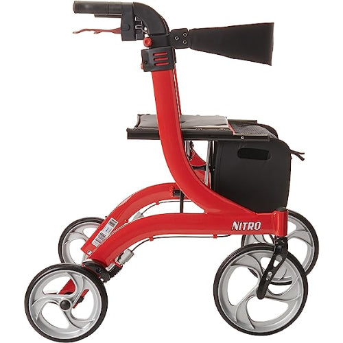 Drive Medical Nitro Rollator Red, 2 pack
