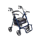 Drive Medical Duet Rollator/Transport Chair, Blue, Pack of 2
