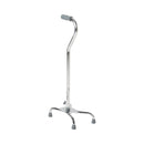 Graham-Field Lumex Silver Quad Cane, Low Profile, Adjustable, lightweight aluminum frame for daily use. Moovkart