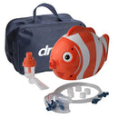 Drive Medical Fish Pediatric Nebulizer with fish design and quiet piston pump for child-friendly therapy, Moovkart