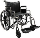 Drive Medical Bariatric Heavy Duty Wheelchair with smooth rolling front casters and reinforced design, Moovkart