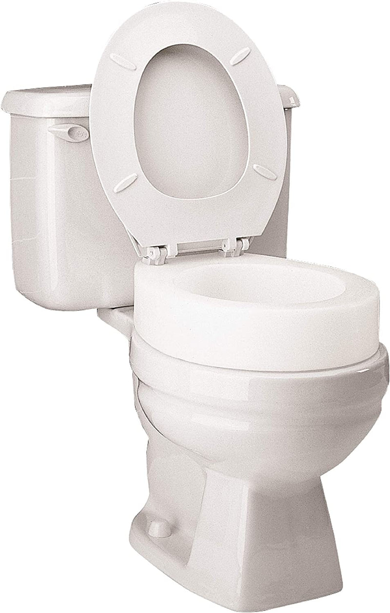 Carex Elongated Toilet Seat Elevator, 3.5 Inches Height, White