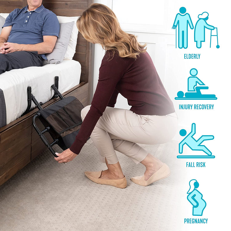 Stander EZ Adjust Bed Rail and Assist Grab Bar for Elderly