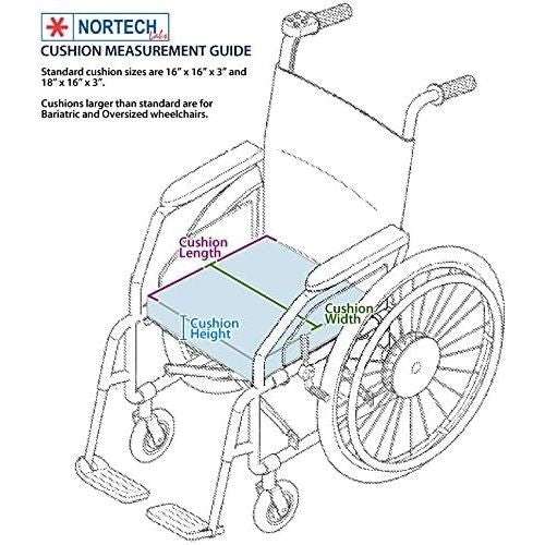 Proactive Medical Protekt Anti-Thrust Wheelchair Cushion with Gel with Stretch Nylon Top
