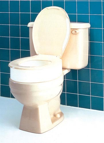Carex Toilet Seat Riser - Adds 5 Inch of Height to Toilet
