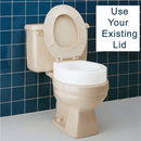 Carex Raised Toilet Seat Elevator for Standard Toilets, 3.5 Inch Height, 300 lbs Capacity