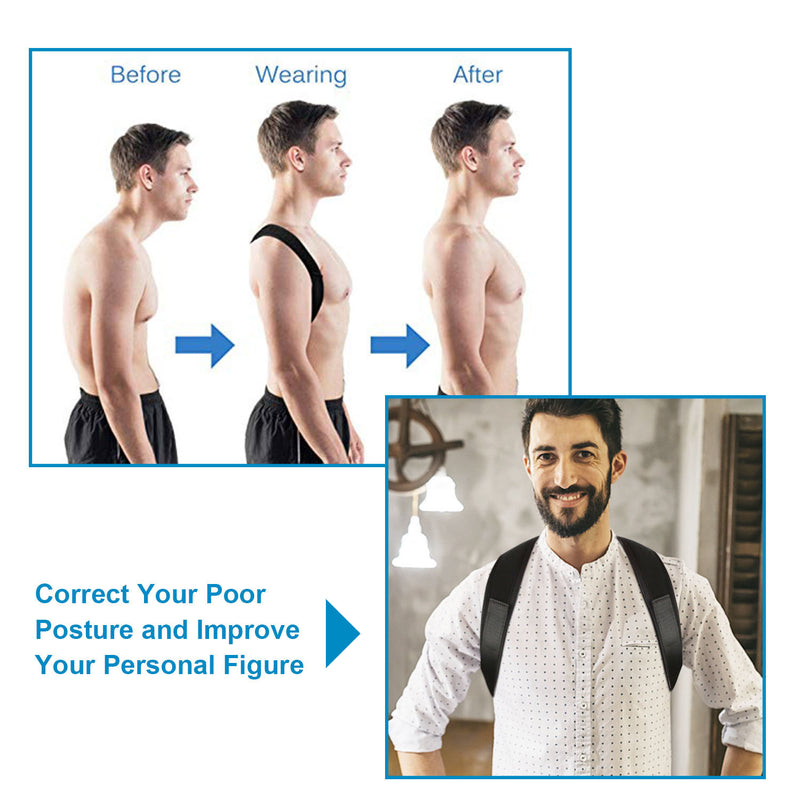 Adjustable Upper Back Braces Clavicle Support Device Shoulder Neck Pain Relief