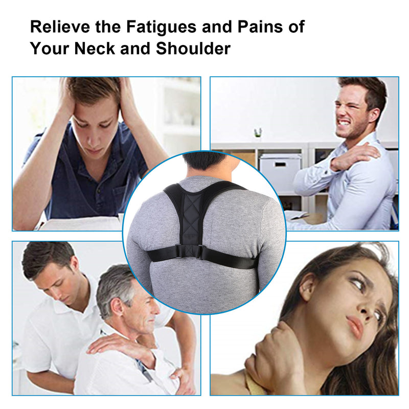 Adjustable Upper Back Braces Clavicle Support Device Shoulder Neck Pain Relief