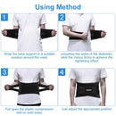 Back Support Belt for Women Size-S, Adjustable Air Mesh Brace for Pain Relief, Black