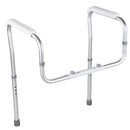 Adjustable Universal Toilet Safety Rail with Aluminum Frame and 375 Lbs Capacity